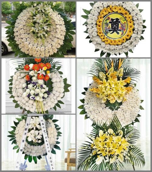 广东广州市花都区赤坭镇田心村花圈速递